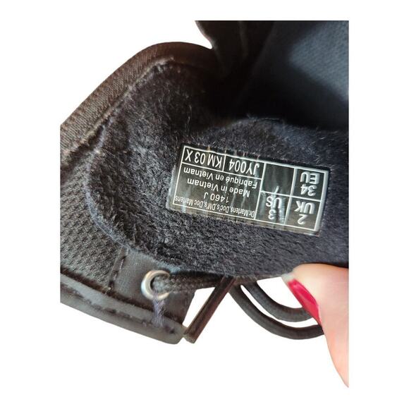 Dr martens 1460J black combat boots kids size 3 airwair lace up/ zip up boots - Picture 11 of 16